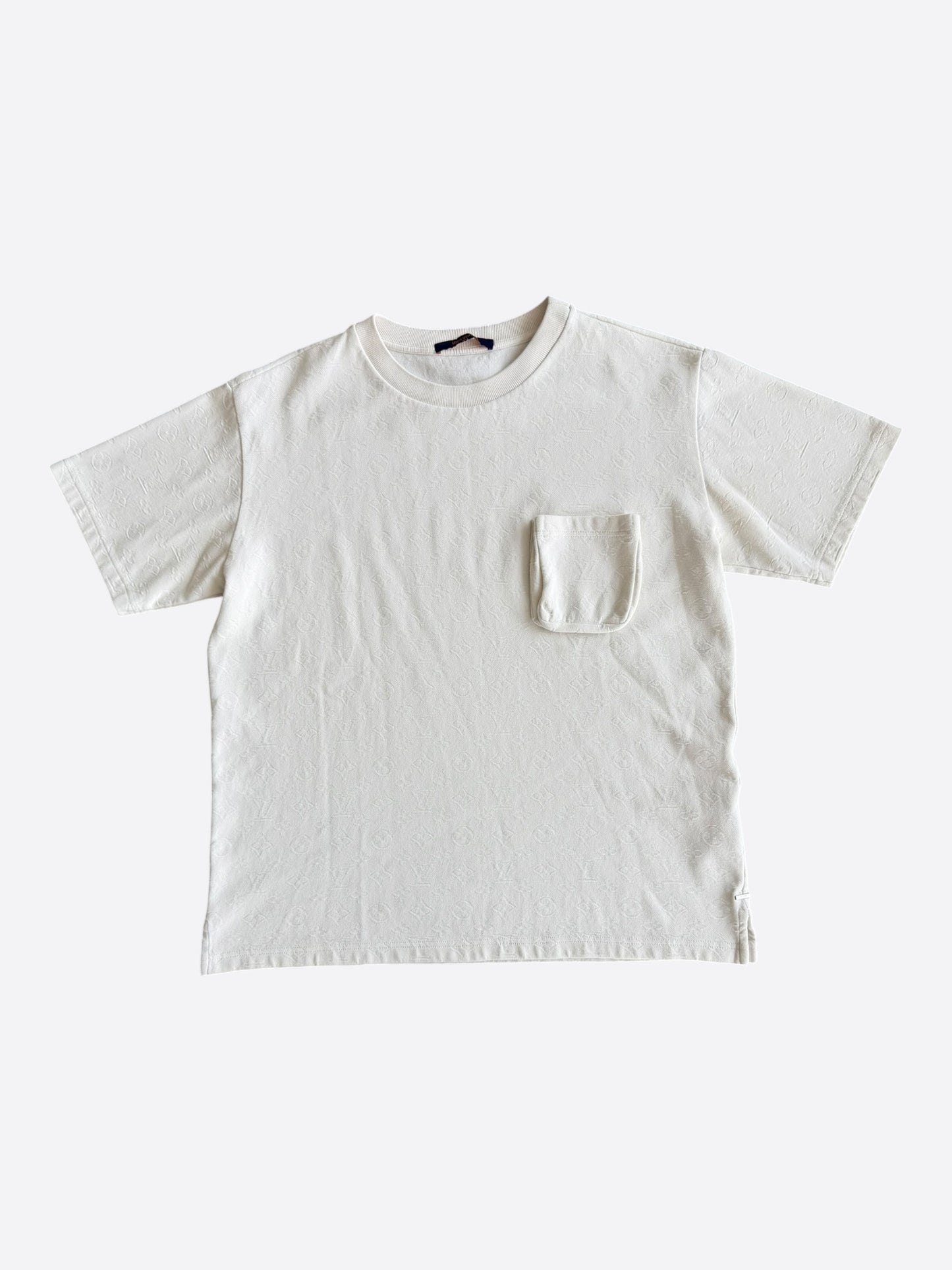 Louis Vuitton White Monogram Pocket T-Shirt