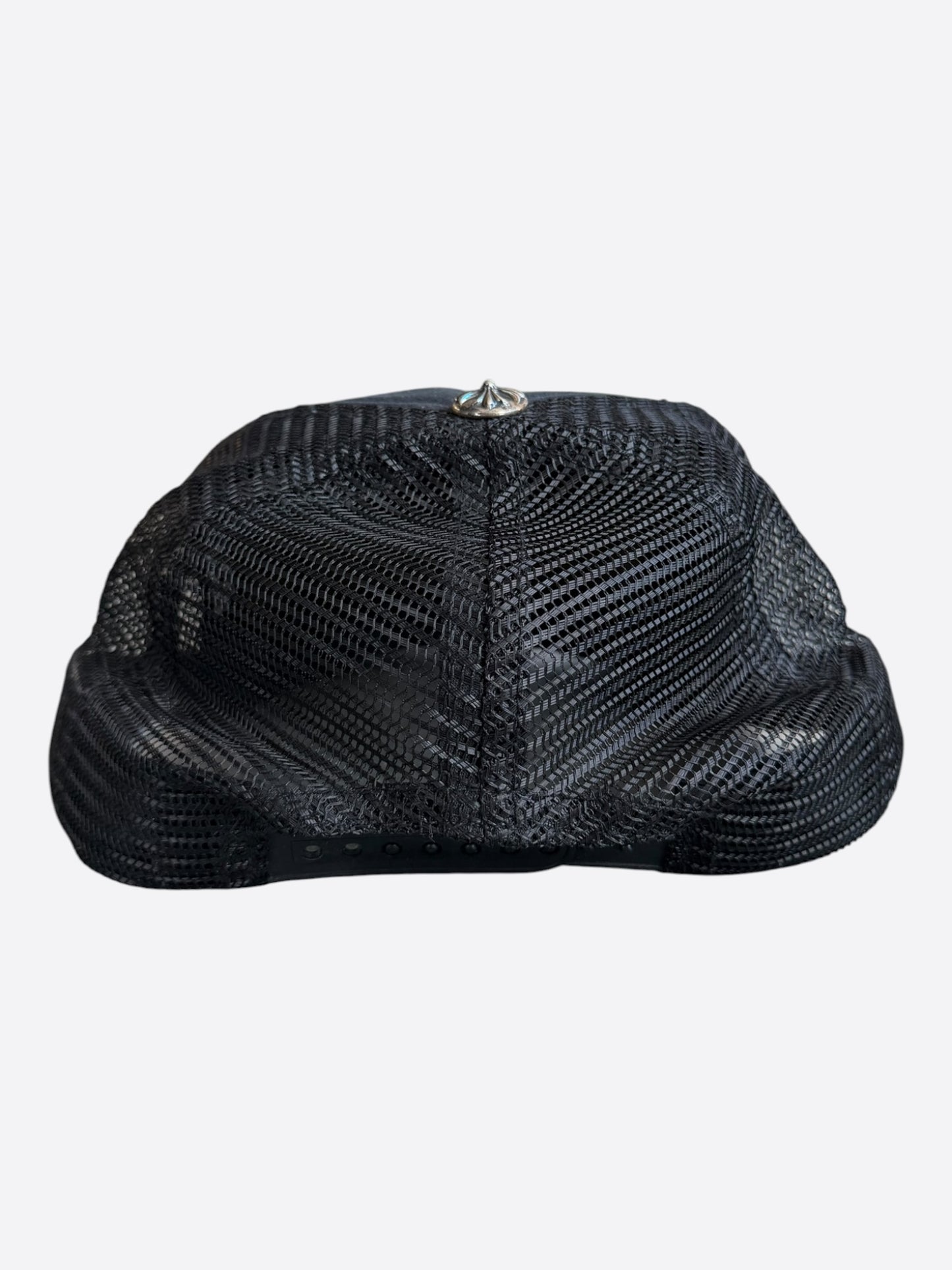 Chrome Hearts Black & White Hollywood Trucker Hat