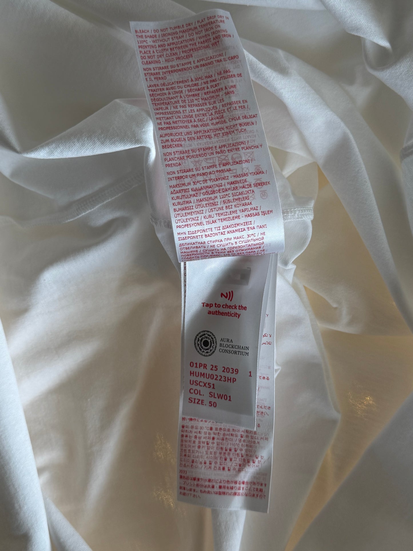 Marni White & Blue Logo T-Shirt