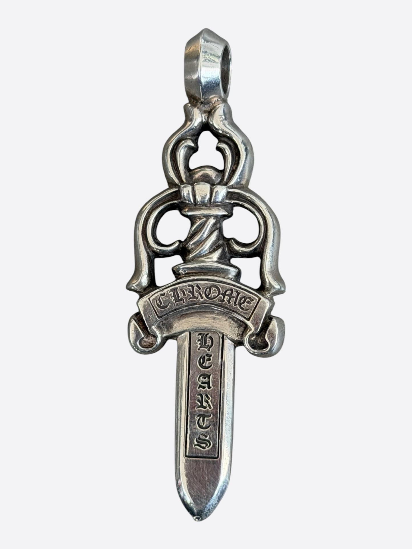 Chrome Hearts Silver Large Dagger Pendant