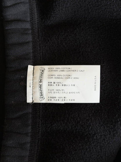 Chrome Hearts Black Cross Patch Sweatpants