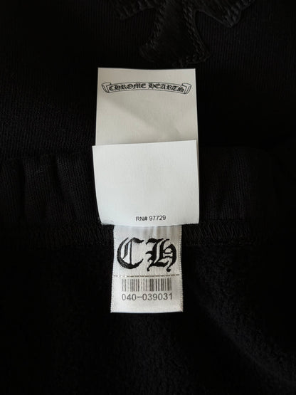 Chrome Hearts Black Cross Patch Sweatpants