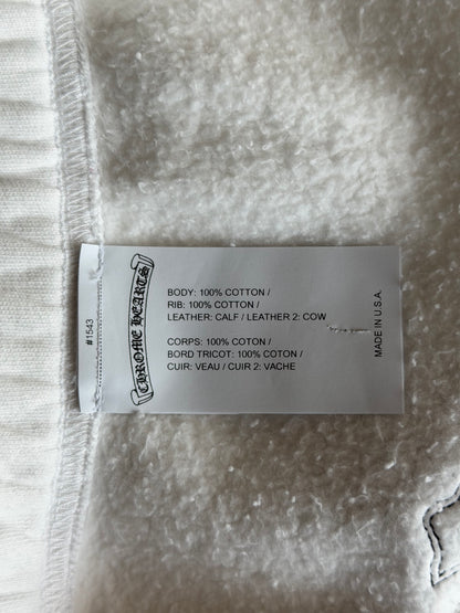 Chrome Hearts White & Leopard Cross Patch Sweatpants