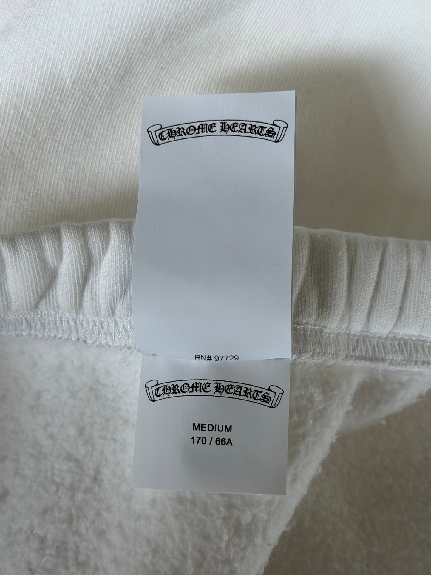 Chrome Hearts White & Leopard Cross Patch Sweatpants