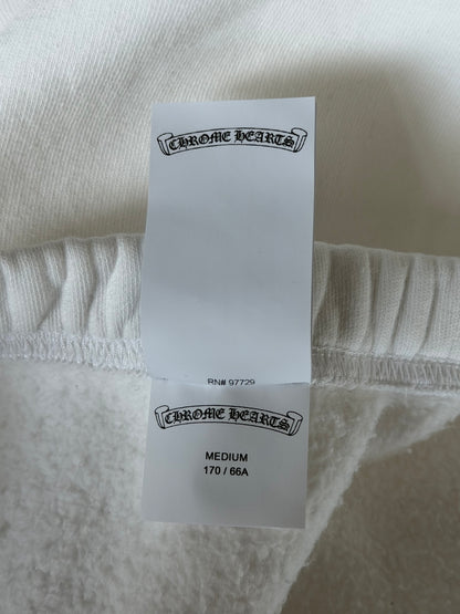 Chrome Hearts White & Leopard Cross Patch Sweatpants