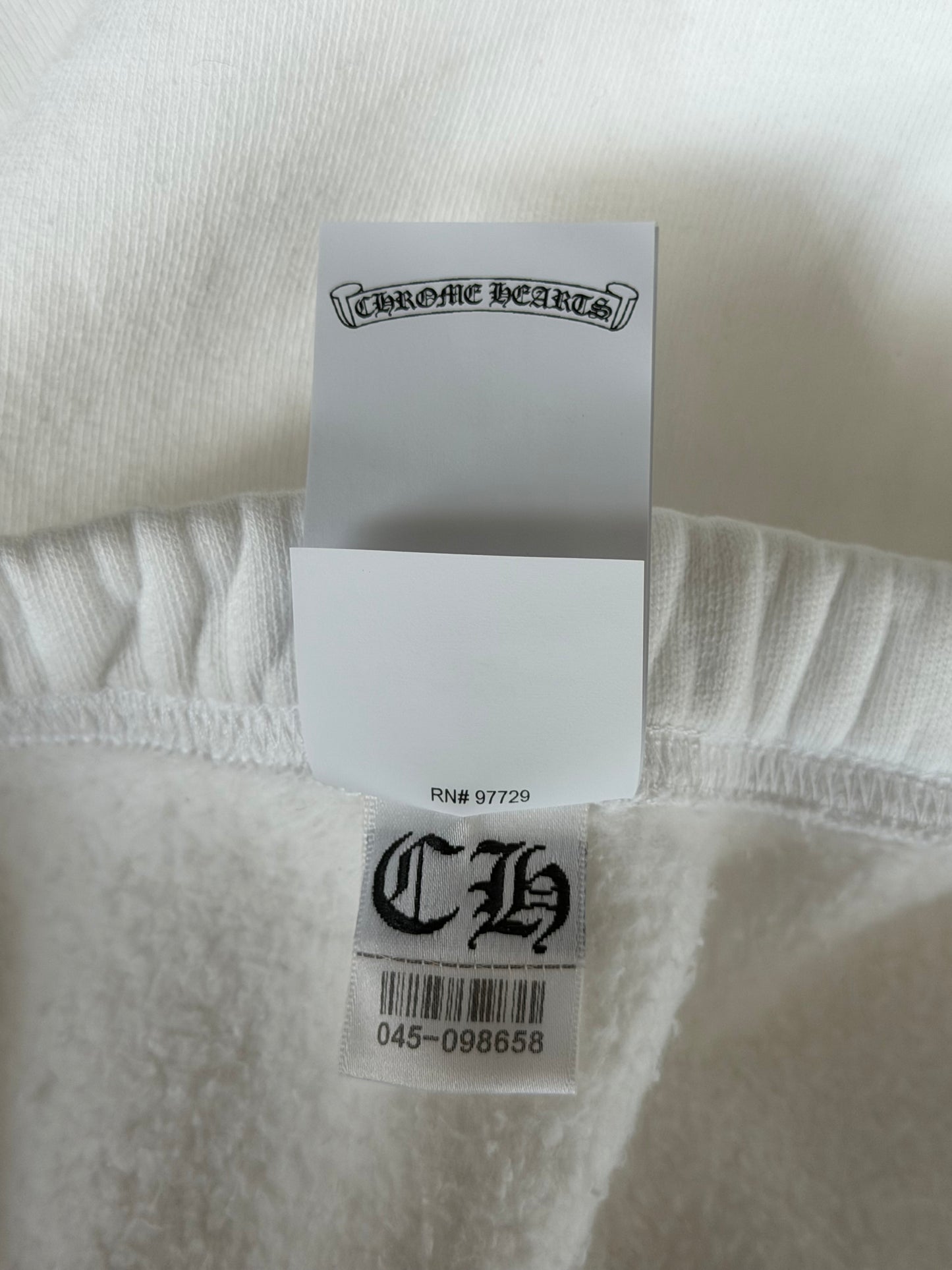 Chrome Hearts White & Leopard Cross Patch Sweatpants
