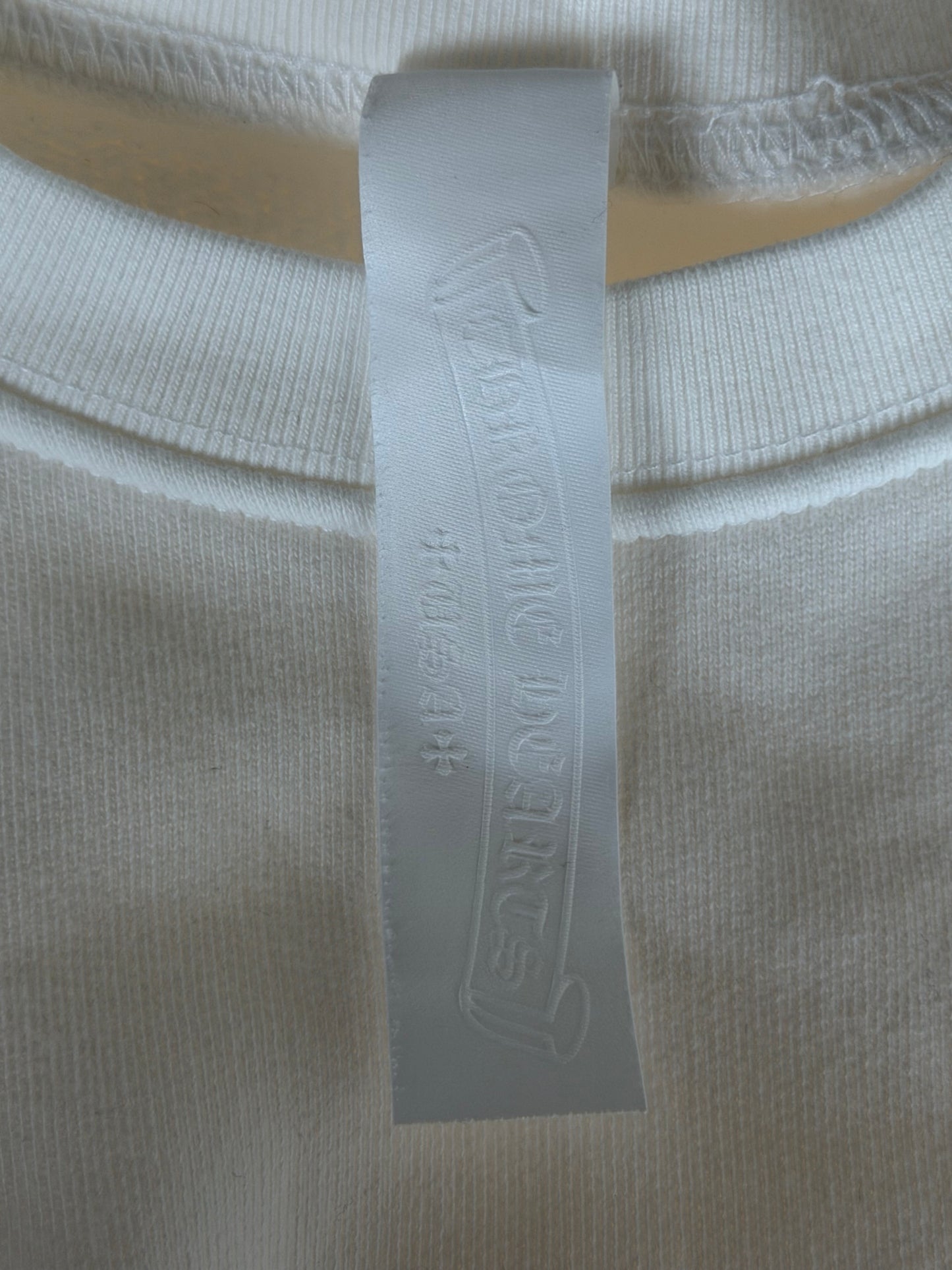 Chrome Hearts White & Leopard Cross Patch Sweater