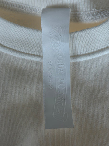 Chrome Hearts White & Leopard Cross Patch Sweater