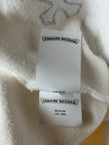 Chrome Hearts White & Leopard Cross Patch Sweater