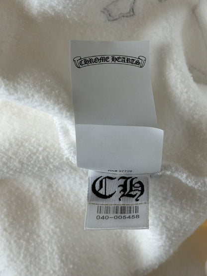 Chrome Hearts White & Leopard Cross Patch Sweater