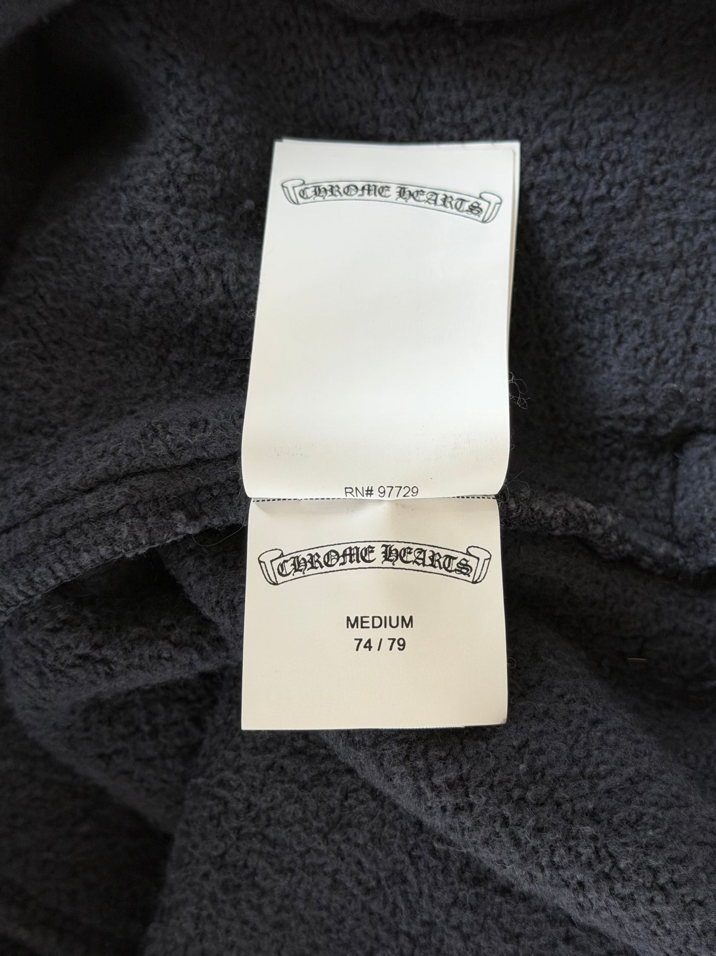 Chrome Hearts Navy & Red Triple Cross Patch Paper Jam Sweatpants