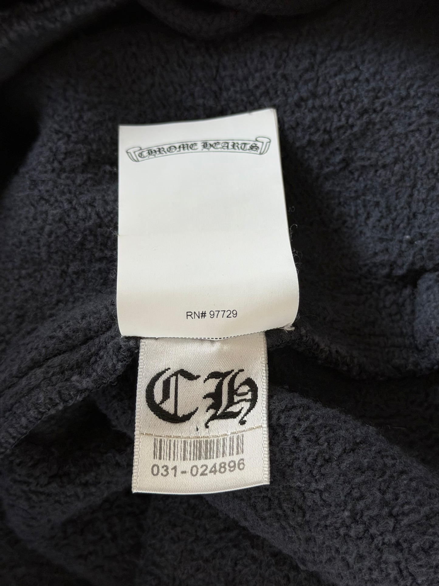 Chrome Hearts Navy & Red Triple Cross Patch Paper Jam Sweatpants