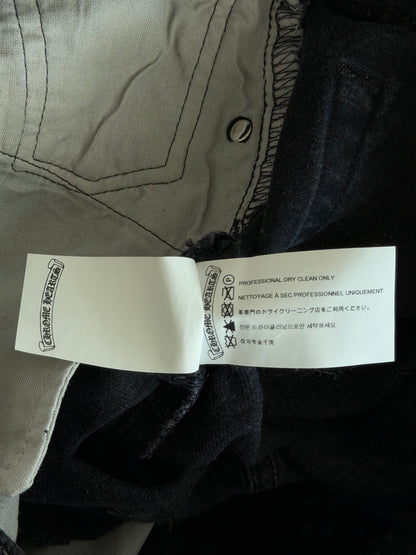 Chrome Hearts Levi's Black, White & Red Cross Patch Jeans