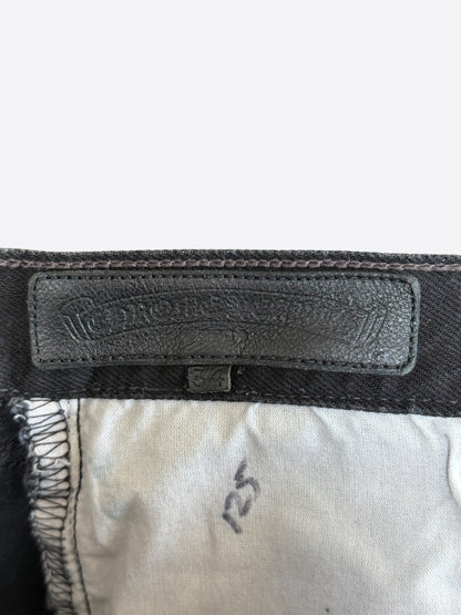 Chrome Hearts Levi's Black, White & Red Cross Patch Jeans