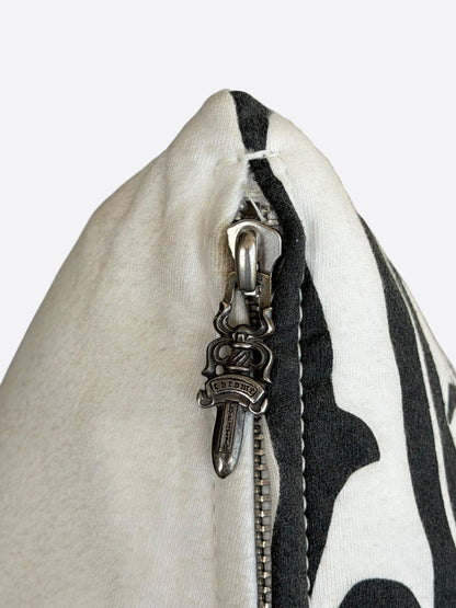 Chrome Hearts White & Multicolor Graphic Pillow