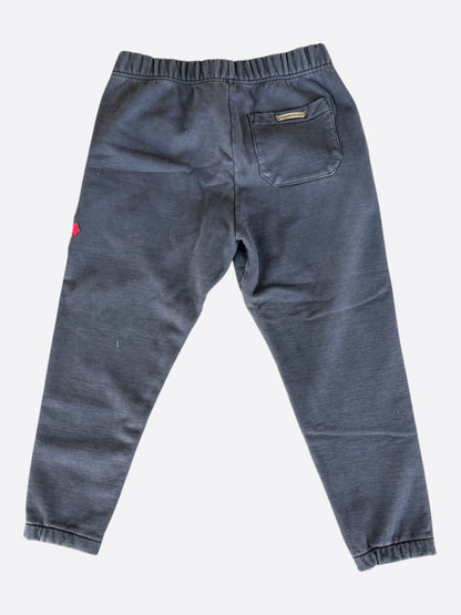 Chrome Hearts Navy & Red Triple Cross Patch Paper Jam Sweatpants