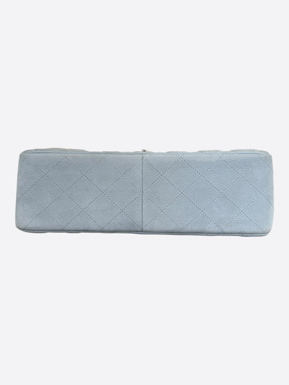 Chanel Grey Caviar Quilted Jumbo Flap Bag