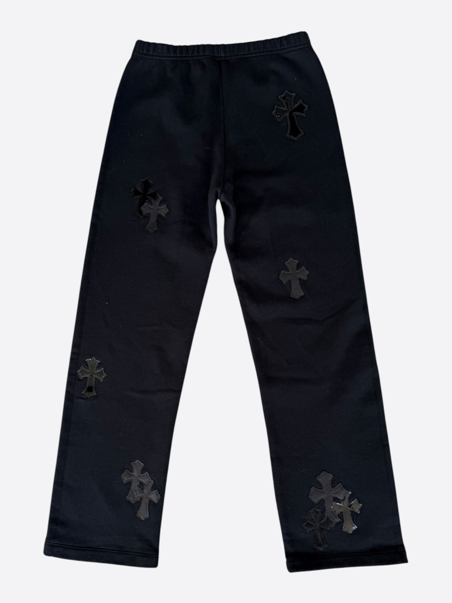 Chrome Hearts Black Cross Patch Sweatpants