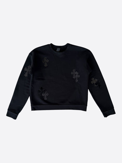 Chrome Hearts Black Cross Patch Sweater