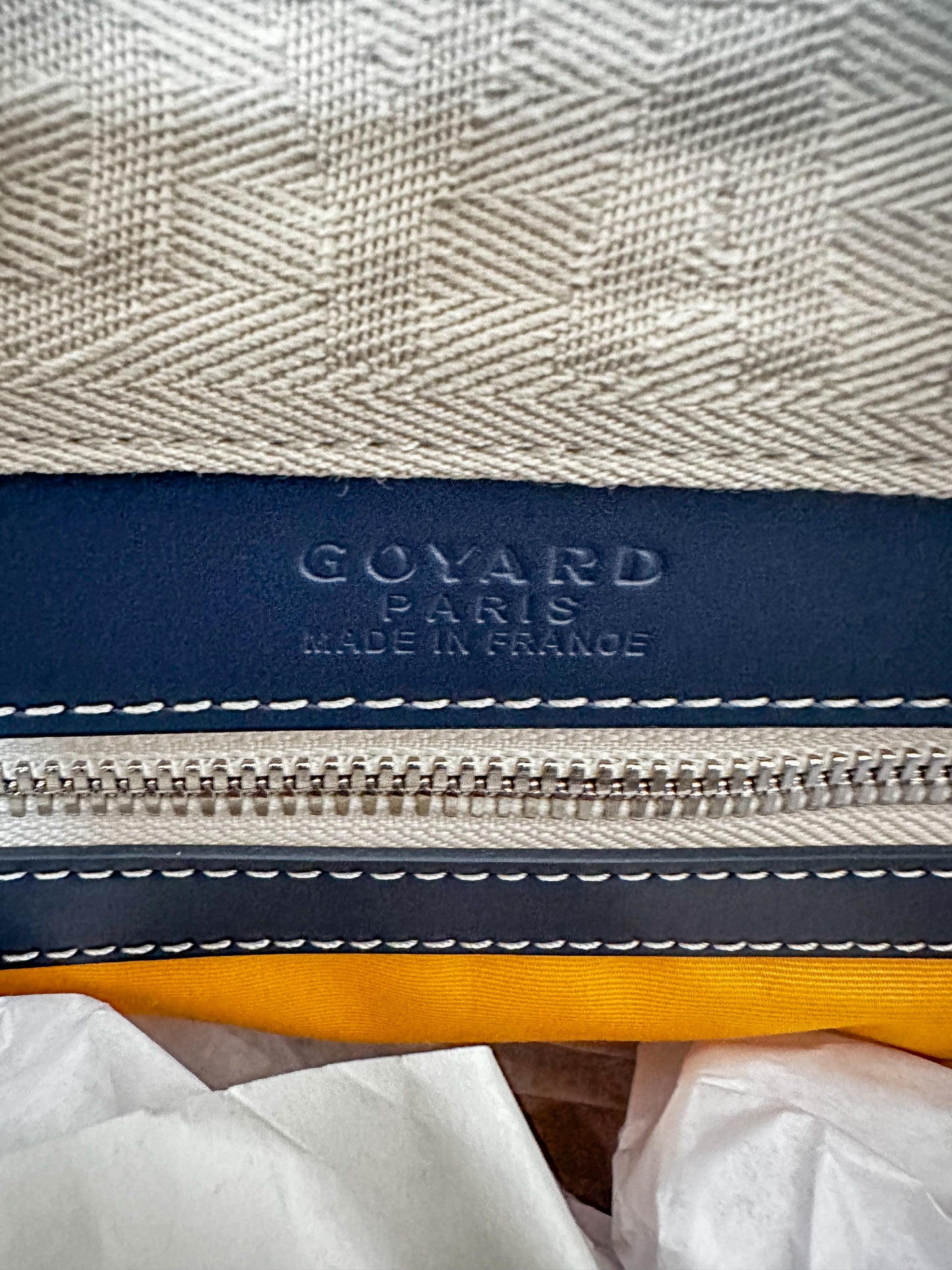 Goyard Navy Boston 50 Duffel Bag