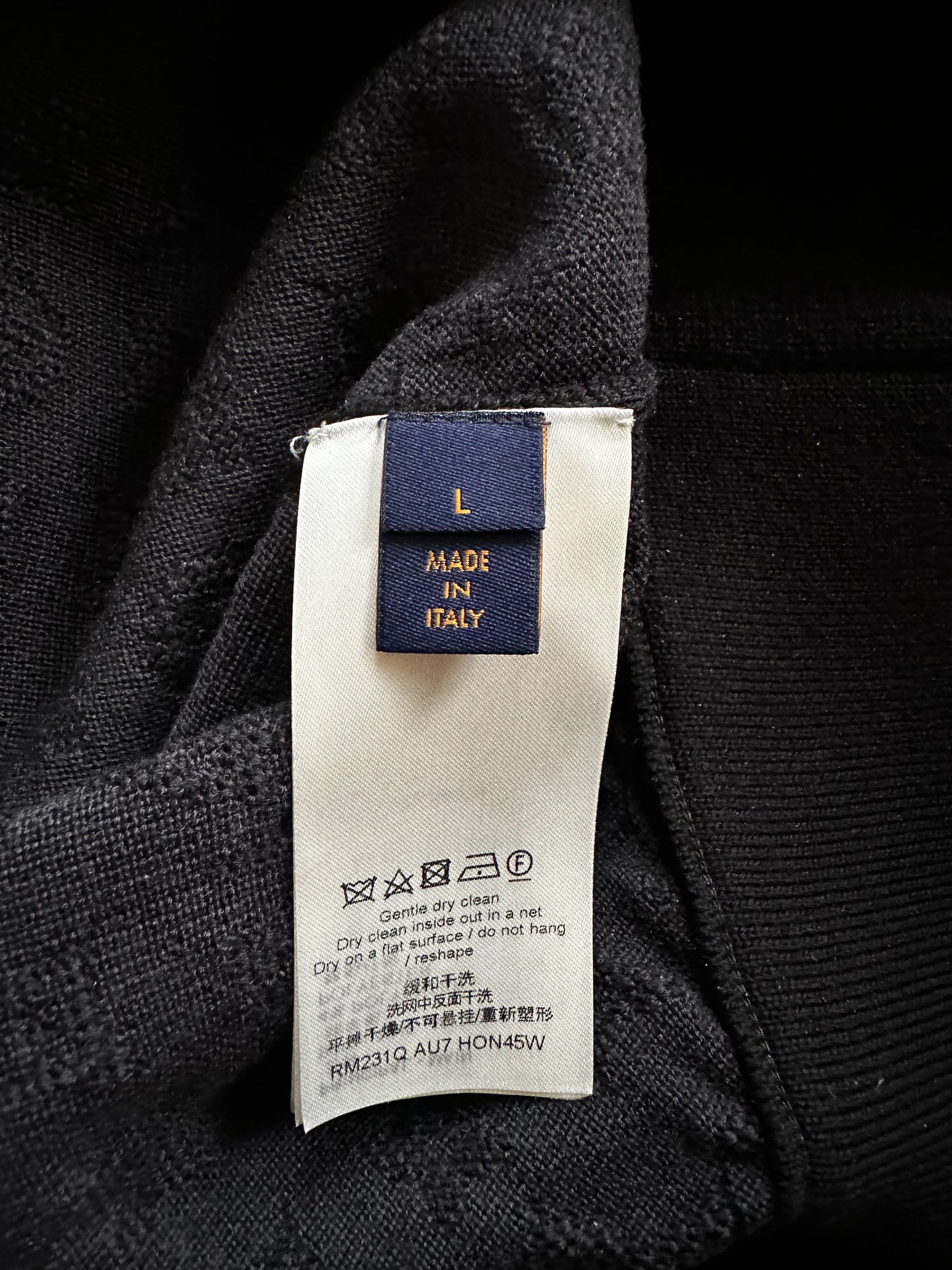 Louis Vuitton Black Monogram Track Hoodie