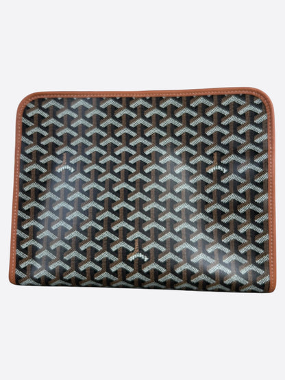 Goyard Black & Brown Jouvence GM Toiletry Bag