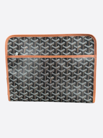 Goyard Black & Brown Jouvence GM Toiletry Bag