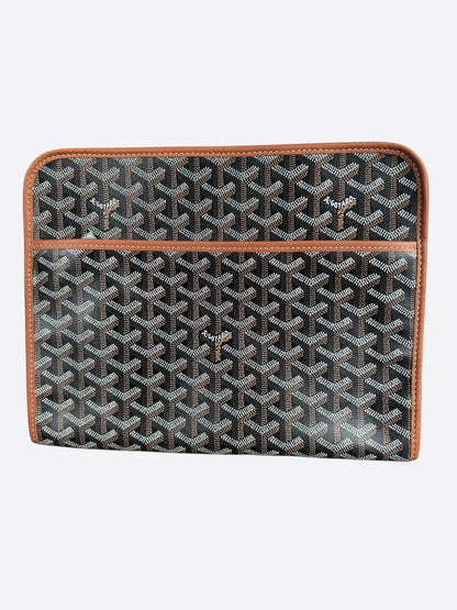 Goyard Black & Brown Jouvence GM Toiletry Bag