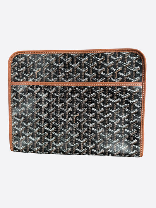 Goyard Black & Brown Jouvence GM Toiletry Bag