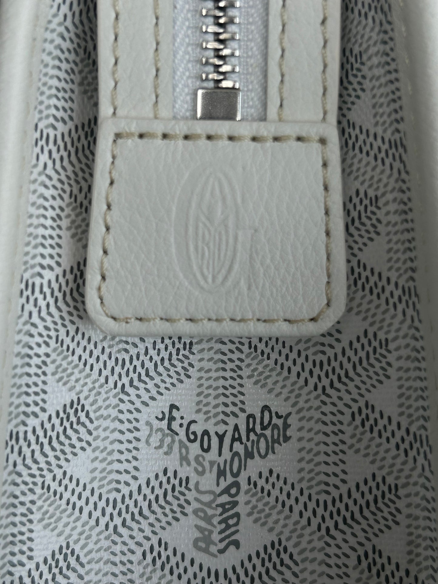 Goyard White Jouvence GM Toiletry Bag