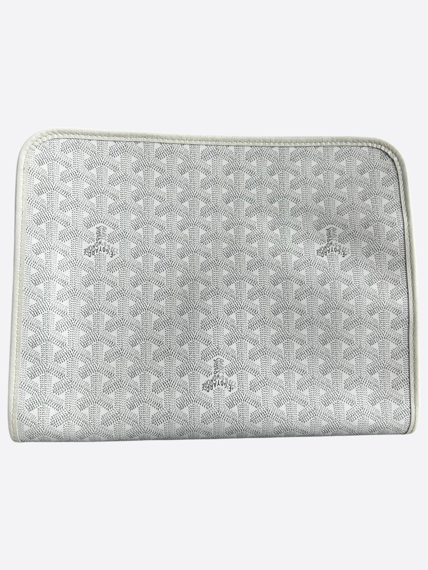 Goyard White Jouvence GM Toiletry Bag