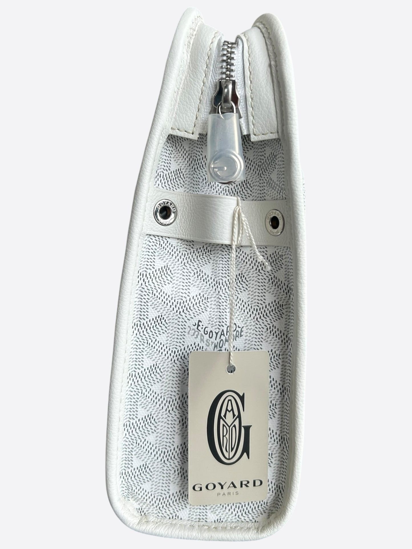 Goyard White Jouvence GM Toiletry Bag