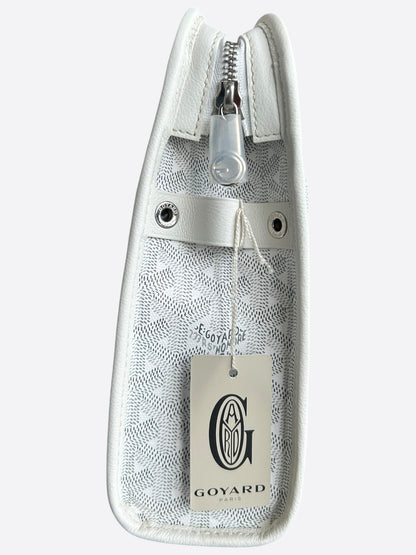 Goyard White Jouvence GM Toiletry Bag