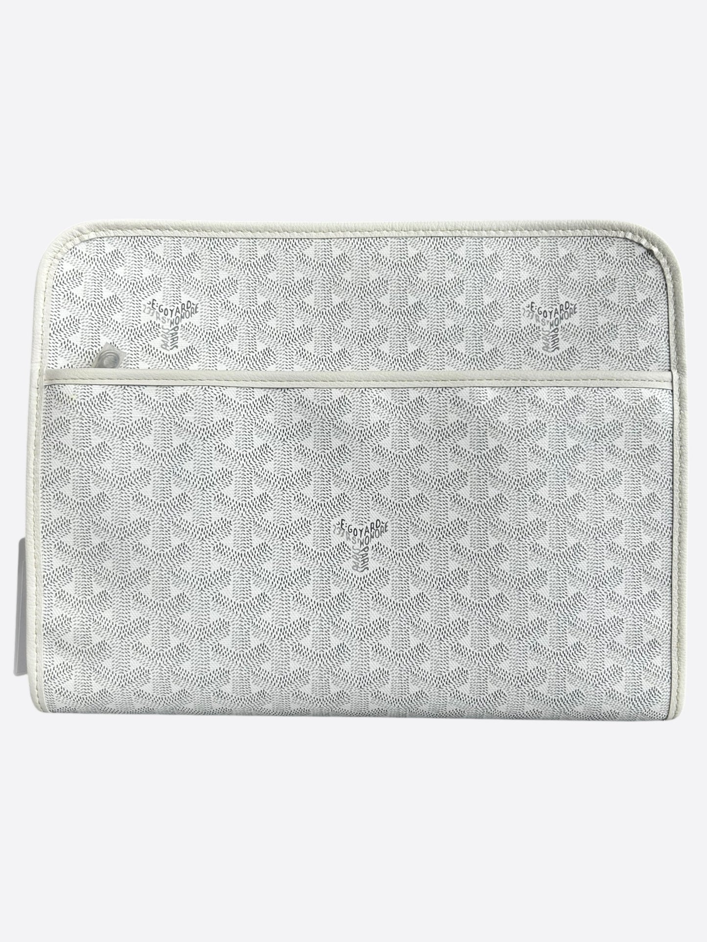 Goyard White Jouvence GM Toiletry Bag