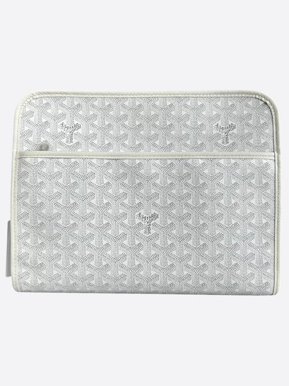 Goyard White Jouvence GM Toiletry Bag