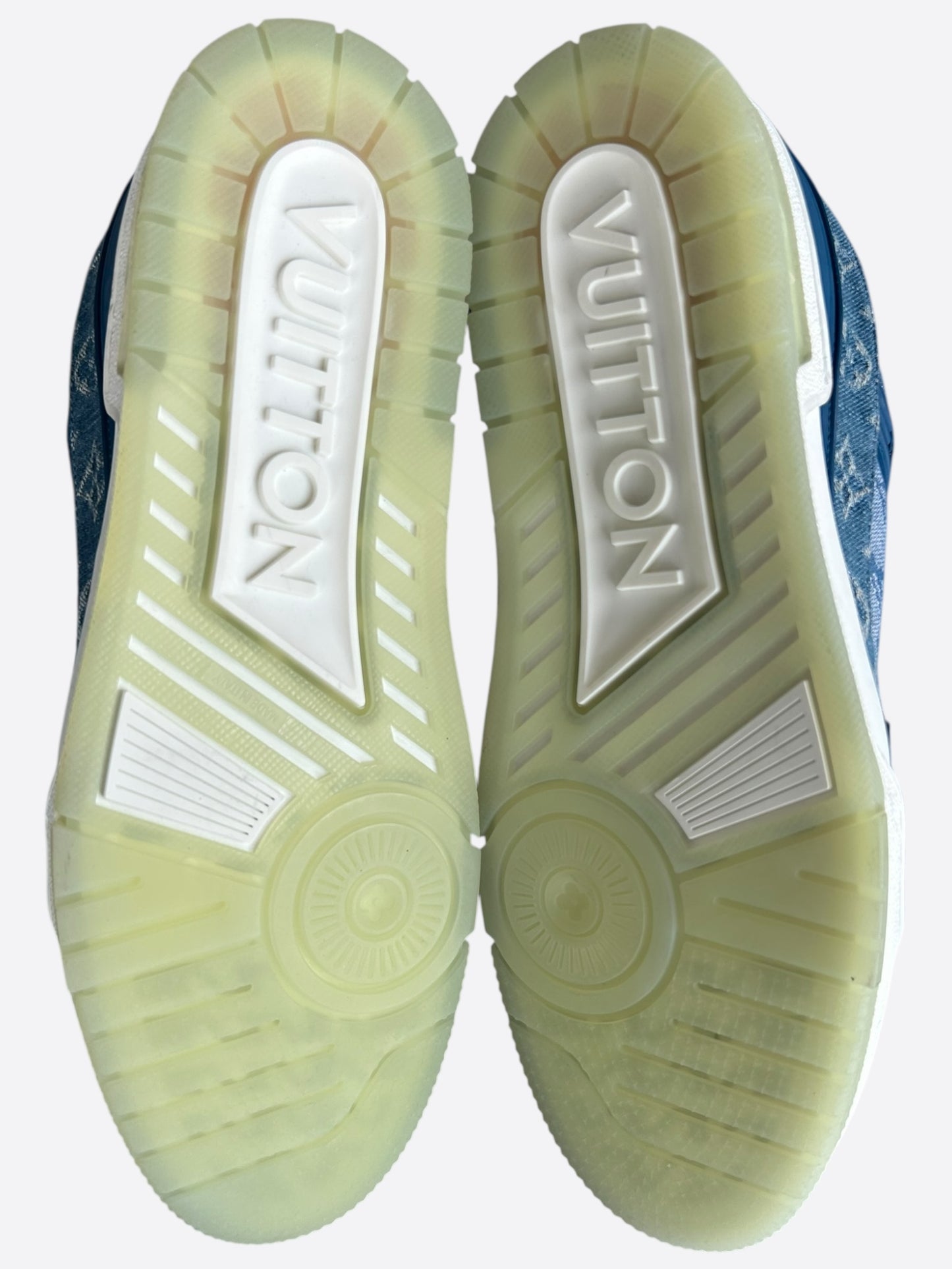 Louis Vuitton Blue Denim Monogram Trainers