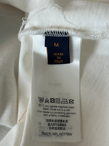 Louis Vuitton White Rainbow Logo T-Shirt