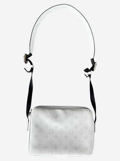 Louis Vuitton White Taigarama Monogram Outdoor Messenger Bag