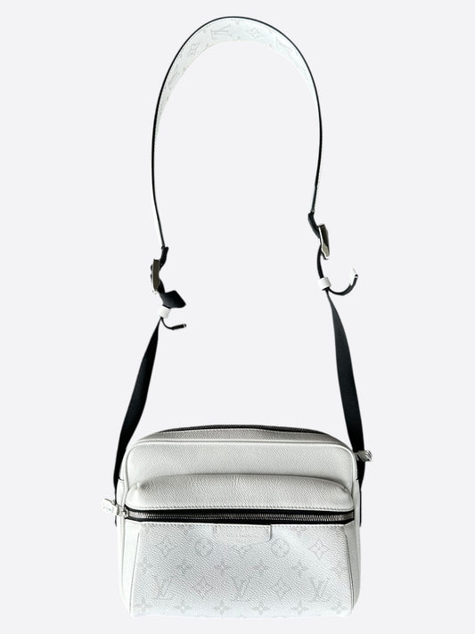 Louis Vuitton White Taigarama Monogram Outdoor Messenger Bag