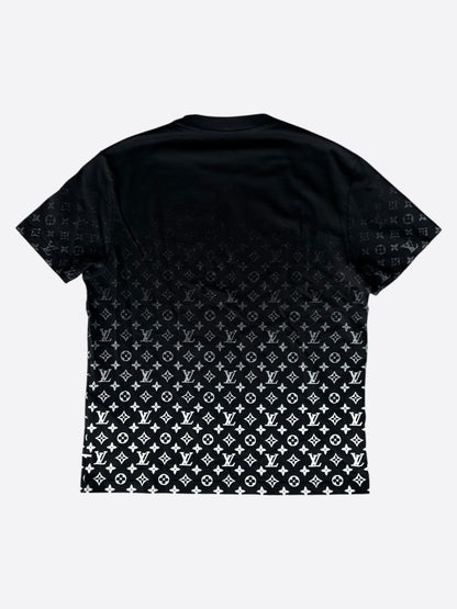 Louis Vuitton Black & White Monogram Gradient T-Shirt