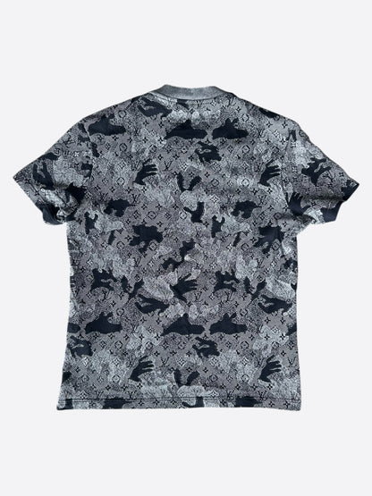 Louis Vuitton Grey Camouflage Monogram T-Shirt