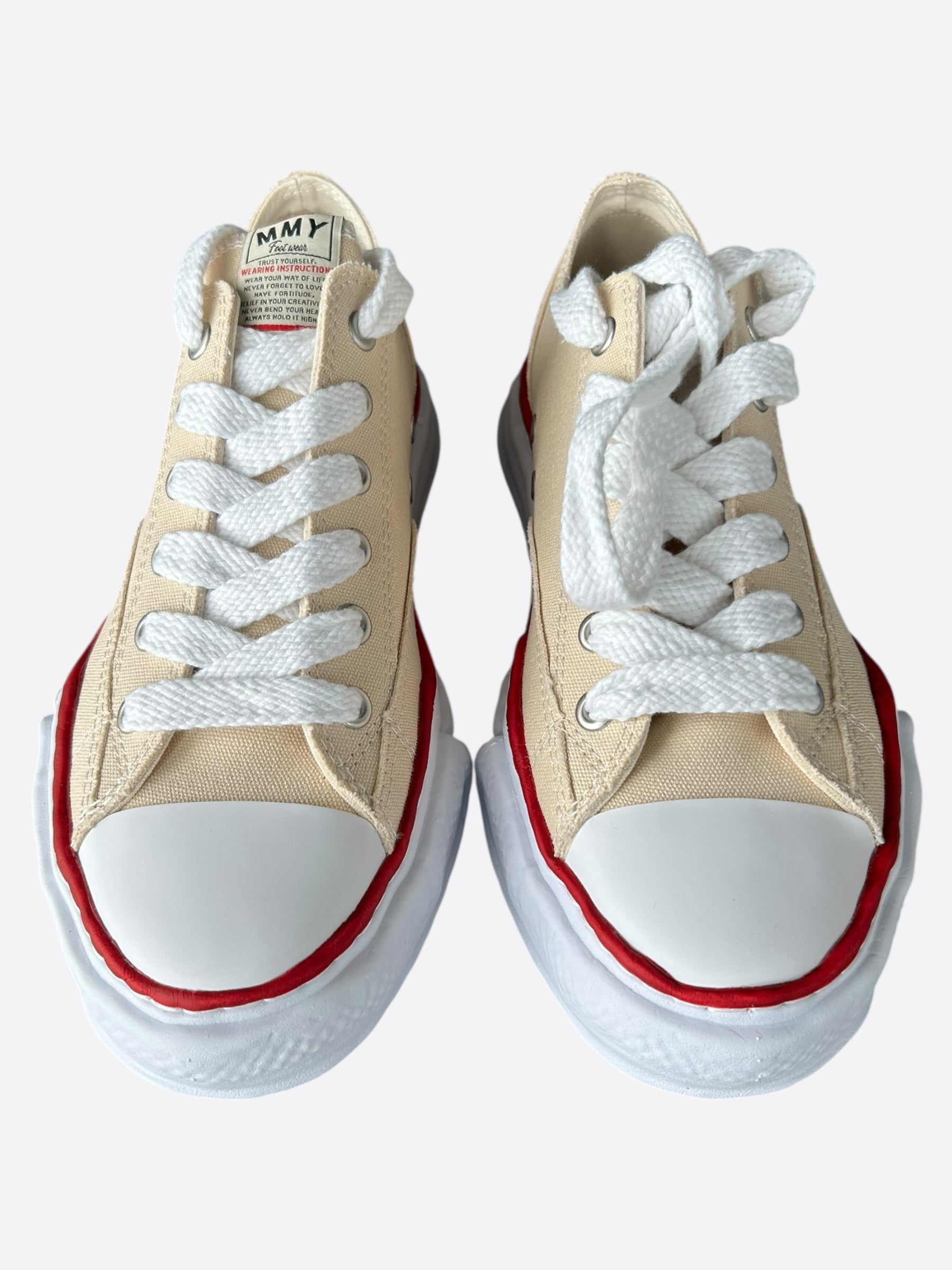 スニーカー MAISON MIHARA YASUHIRO Men Sneakers HA12FW719BROWN Beige Maison Mihara Yasuhiro Beige & White Peterson Sneakers
