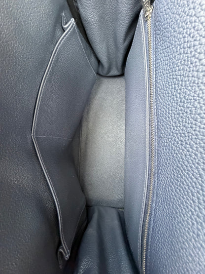 Hermes Navy Togo & Palladium Hardware Kelly 32
