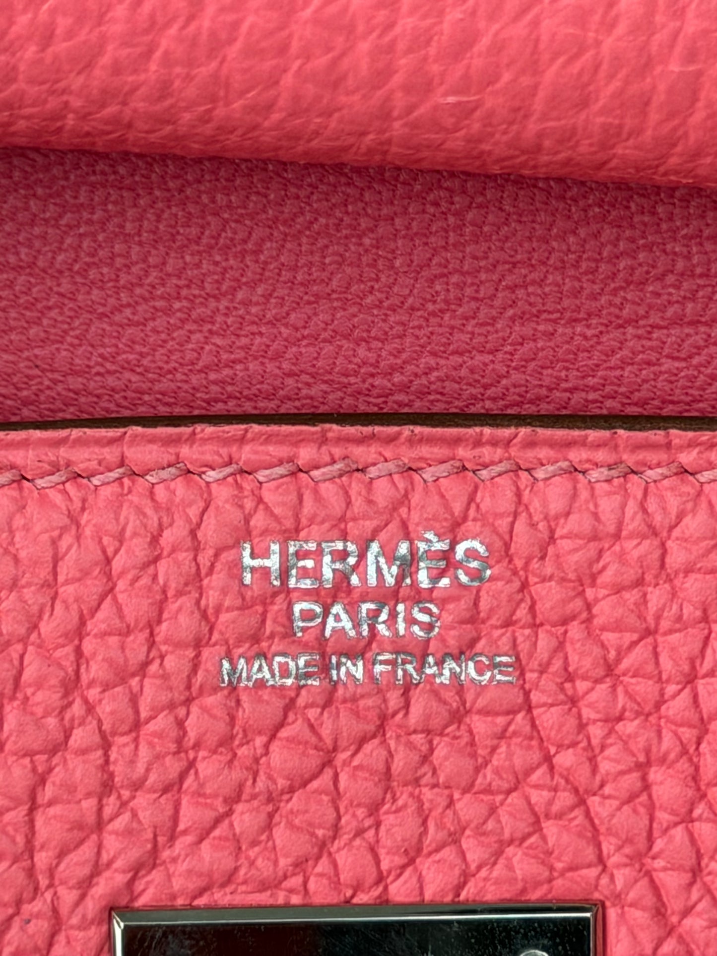 Hermes Pink Togo & Palladium Hardware Birkin 30