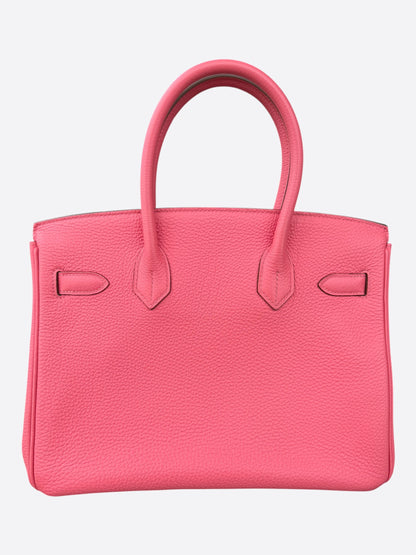 Hermes Pink Togo & Palladium Hardware Birkin 30