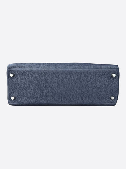Hermes Navy Togo & Palladium Hardware Kelly 32