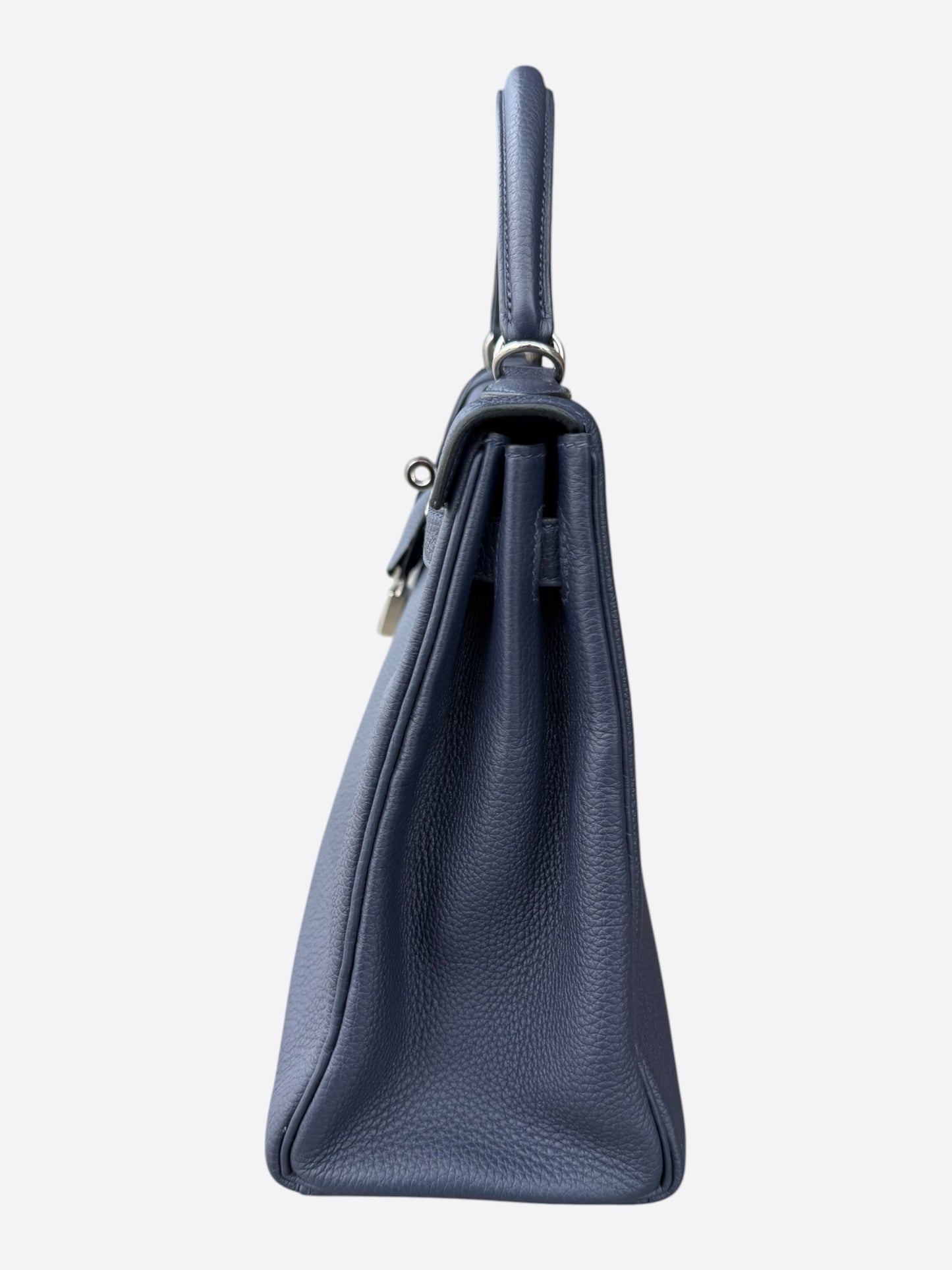 Hermes Navy Togo & Palladium Hardware Kelly 32