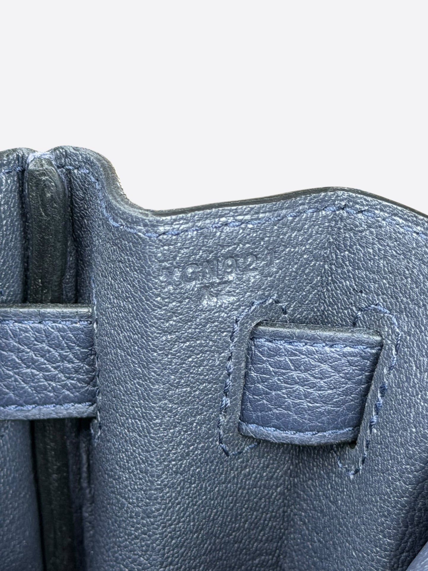 Hermes Navy Togo & Palladium Hardware Kelly 32