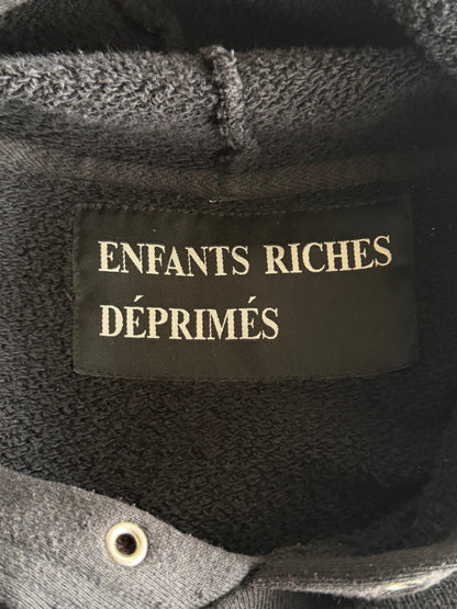 Enfants Riches Deprimes Black & White Croix Avec Des Roses Hoodie