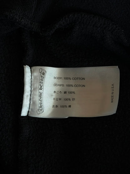 Chrome Hearts Black & Green Friends & Family Glitter Floral Logo Hoodie